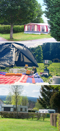 camping municipal dans le Pilat