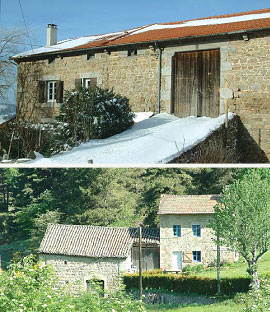 architecture traditionnelle des fermes du Haut-Pilat