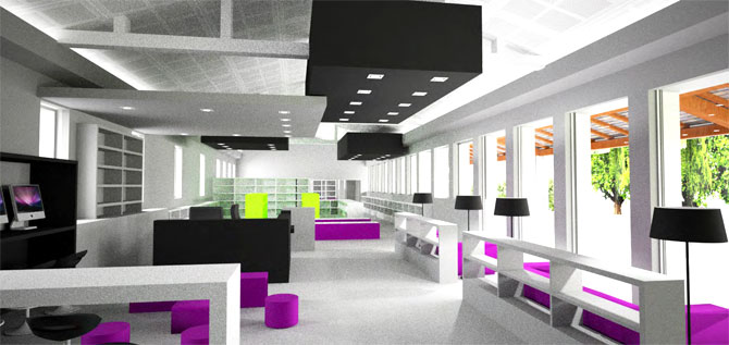Aménagement d'une bibliothèque