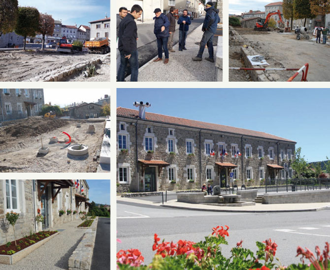 aménagement de la place de la mairie