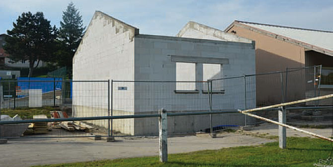 Extension du bâtiment technique du complexe sportif de la Croix de Garry